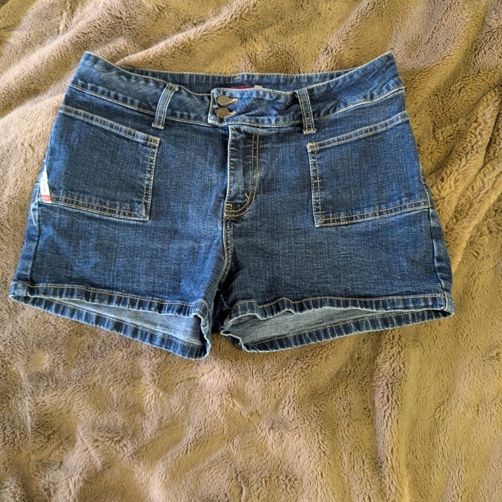 Jordache Dark Blue Denim Pocket Shorts
